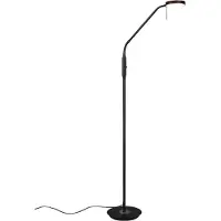 TRIO MONZA - Vloerlamp - Zwart mat - incl. 1x SMD 12 W - Geintegreerde dimmer - Sensor dimmer - Instelbare lichtkleur - Flexibel - Geheugenfunctie