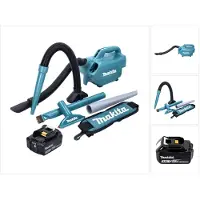 Makita DCL 184 F1 Accu stofzuiger 18 V 54 mbar 0,5 l + 1x accu 3,0 Ah - zonder lader, Stofzuiger