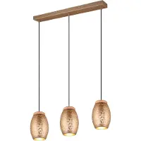 TRIO REALITY BIDAR - Hanglamp - Koffie - excl. 3x E27 28W
