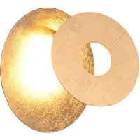 TRIO LEANO - Wandlamp - Goud - incl. 1x SMD 6 W -
