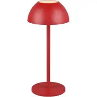 Reality RICARDO - Tafellamp - Rood - incl. 1x SMD 1,7 W - 4-stappen TOUCH - USB-aansluiting - Verlichting omhoog en omlaag - Accuvoeding - Buitenverlichting - IP54