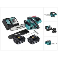 Makita DUC 254 RT accu-kettingzaag 18 V 25 cm borstelloos + 2x accu 5.0 Ah + lader
