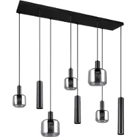 TRIO Leuchten Hanglamp Mataro 8 lichts L 118 cm zwart