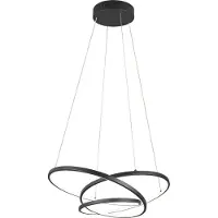TRIO 349110132 Hanglamp Darvin Metaal Mat Zwart - incl. 1x SMD, 34W · 1x 4500lm, 2300+3000+4000K