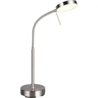 TRIO Rvs Bureaulamp Moreno Oplaadbaar