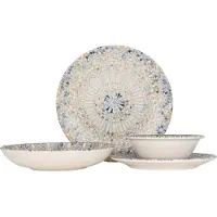Bonna serviesset (medium) - Luca Mosaic - 24-delig - voor 6 personen - porselein
