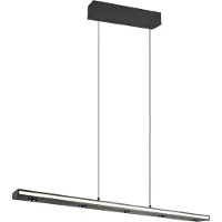TRIO Hanglamp Graham, dimbaar, zwart, Woon-/ Eetkamer, metaal, Modern