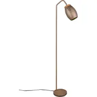 TRIO Vloerlamp Bidar koffiebruin