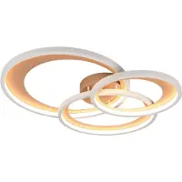 TRIO Moderne plafondlamp Granada mokka bruin