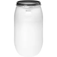 Garronda Regenton 220L kunststof vat levensmiddelcontainer van HDPE voor huis en tuin - GD-0078 Wit