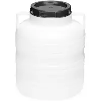 Garronda Regenton 20L kunststof vat levensmiddelcontainer van HDPE voor huis en tuin - GD-0078 Wit