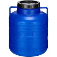 Garronda Regenton 20L kunststof vat levensmiddelcontainer van HDPE voor huis en tuin - GD-0078 Blauw