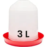 Garronda Kippendrinkbak - Drinkbak voor Kippen - Pluimvee accessoires – 3L – Rood - GD-0138