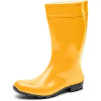 Ladeheid LA-LMG-967-Ilse Dames Regenlaarzen - Rubber - Hoog - PVC - Waterdicht – Zwart – 38