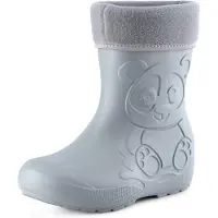 Ladeheid Kinder Regenlaarzen - Thermo Rubberlaarzen Vederlicht - EVA - LA-CA-PandaWinter - Grijs - 28/29