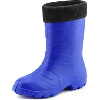 Ladeheid Dames Regenlaarzen - Thermo Rubberlaarzen Vederlicht - EVA - LA-LMG-879-Aspen - Korenbloem/Zwart - 36