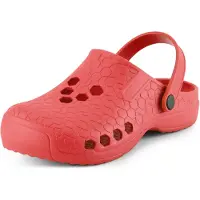 Ladeheid Clogs - Tuinschoenen - Lichte - Unisex – Dames – Heren – Rood 1841 – 38 - LA-KL-056