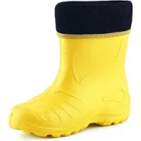 Ladeheid Kinder Regenlaarzen - Rubber - met Binnenschoen - EVA - Wasbare Binnenschoen - LA-KL-EVA-Kids - Zonnig - 30