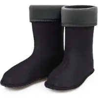 Ladeheid Sokken voor Regenlaarzen Modell LA-KL-EVA-Kids en KL050 – Fleecesokken – 34 – Grafiet - LA-KL-045