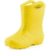 Ladeheid LA-KL-051 Kinder Regenlaarzen - Rubber - met Binnenschoen en Grepen - Waterdicht - EVA - Wasbare Binnenschoen – Zonnig – 22