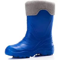 Ladeheid LA-LMG-861-Termix Dames Regenlaarzen - Rubber - Gevoerd - EVA - Waterdicht – Blauw2727c/Grijs – 26/27