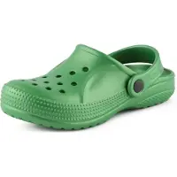 Ladeheid Clogs Kinderen - Tuinschoenen - Lichte - Kinderschoenen - Meisjes - Jongens – Smaragdgroen – 33 – LA-KL-055