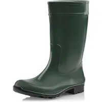 Ladeheid LA-LMG-967-Ilse Dames Regenlaarzen - Rubber – Hoog - PVC - Waterdicht – Zwart – 39