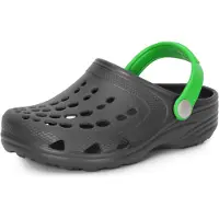 Ladeheid Clogs Kinderen - Tuinschoenen - Lichte - Kinderschoenen - Meisjes - Jongens - Grijs/Groen - 28/29 - LA-CA-FTKIDS