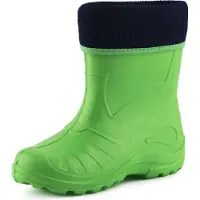 Ladeheid Kinder Regenlaarzen - Rubber - met Binnenschoen - EVA - Wasbare Binnenschoen - LA-KL-EVA-Kids - Groen - 26