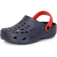 Ladeheid Clogs Kinderen - Tuinschoenen - Lichte - Kinderschoenen - Meisjes - Jongens - Marineblauw/Rood - 28/29 - LA-CA-FTKIDS