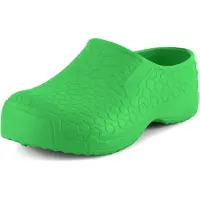 Ladeheid Clogs - Dames- en Herenklompen – Lichtgewicht – EVA – Tuinklompen – Tuinschoenen – Groen 1711 – 37 - LA-DW-HexClosed