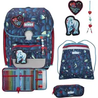 Scout Genius LED schooltas set 4st. grijs