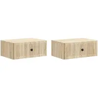 vidaXL Nachtkastje 2 st Sonoma Eiken 49 x 34,5 x 20 cm Bewerkt hout