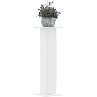 vidaXL Plantenstandaards 2 st 30x30x95 cm bewerkt hout wit