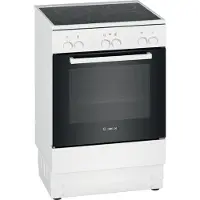 Bosch HKA004020U - Serie 2 - Fornuis - Vrijstaand elektrisch fornuis - Keramisch - Wit - Energielabel A