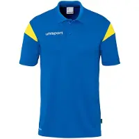Uhlsport Squad 27 Poloshirt voor heren - Koninklijkblauw / Azuurblauw / Limoengroen