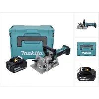 Makita DPJ 180 T1J accu-groeffrees 18 V 100 mm + 1x accu 5,0 Ah + Makpac - zonder oplader