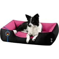 BedDog hondenmand LUPI, vierkant hondenkussen, grote hondenbed, hondensofa, hondenhuis, met afneembare hoez, wasbaar, maat S-XXXL