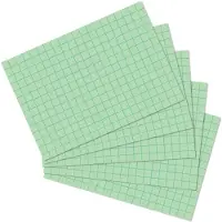 Herlitz index kaarten - DIN A6 - geruit - groen - 100st.