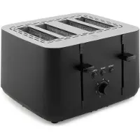 Petra PT5565MBLKVDE Broodrooster met 4 sneetjes, Broodrooster