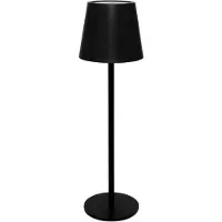 Atmosphera portable tafellamp Cody - zwart - draadloos/oplaadbaar - binnen/buiten - aanraaksensor