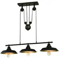 WESTINGHOUSE Hanglampe , Iron Hill, dimbare, Zwart, Woonkamer, Metaal, Industrieel