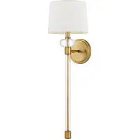 QUOIZEL LED Wandlamp Barbour | 1X E14 Max 40W | Weathered Brass