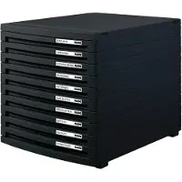 HAN CONTUR 1510-13 Ladebox Zwart DIN A4, DIN B4, DIN C4 Aantal lades: 10