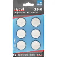 HYCELL Knoopcel CR2430 3 V 6 stuk(s) Lithium 6er Blister Lithium Knopfzellen CR2430