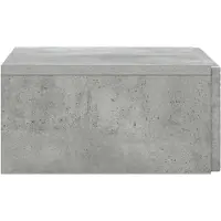 vidaXL Wandgemonteerde Zijtafel Betongrijs 59 x 34,5 x 17 cm