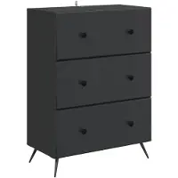 vidaXL Ladekast Zwart 66 x 34,5 x 90 cm Bewerkt hout