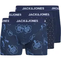 Jack & Jones Boxershorts 'JACANTHONY' marine / navy / lichtblauw / wit