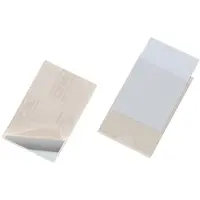 Durable Visitekaarthoezen Pocketfix Transparant Polyvinylchloride (PVC) 9,3 x 6,2 cm 100 Stuks