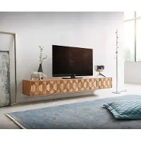 DELIFE Tv-meubel Fevo 200 cm acacia natuur 4 deuren zwevend